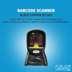 Black Copper Barcode Scanner BC-402
