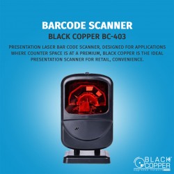 Black Copper Barcode Scanner BC-403