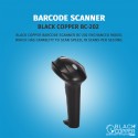 Black Copper Barcode Scanner BC-202