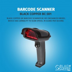Black Copper QR Barcode Scanner BC- 301