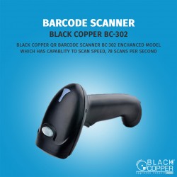 Black Copper Barcode Scanner BC-302